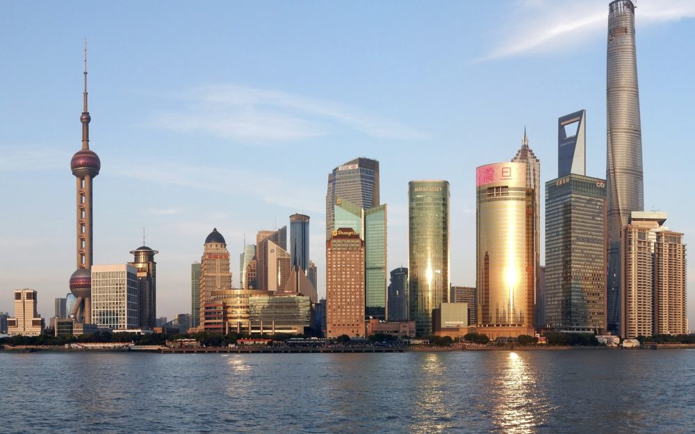 shanghai skyline via wiki commons