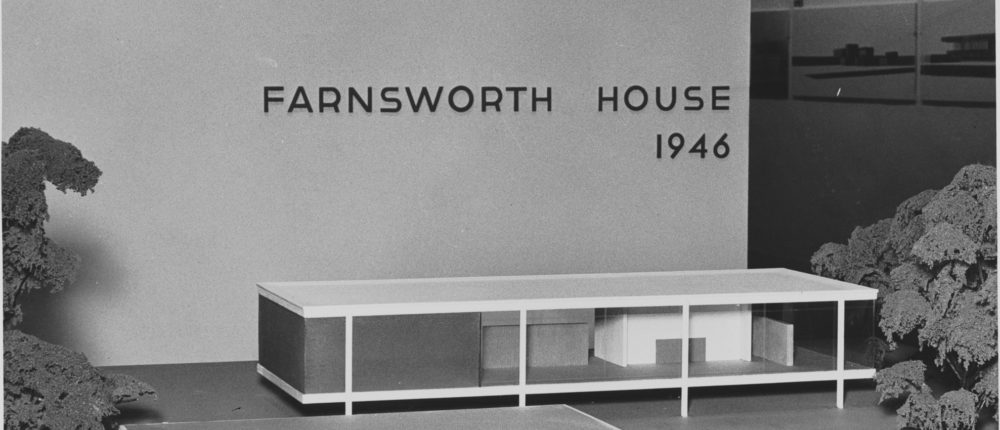farnsworth house model via moma