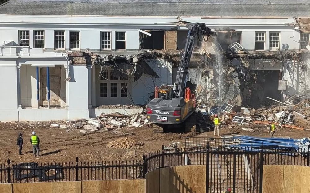 white house renovation:demolition