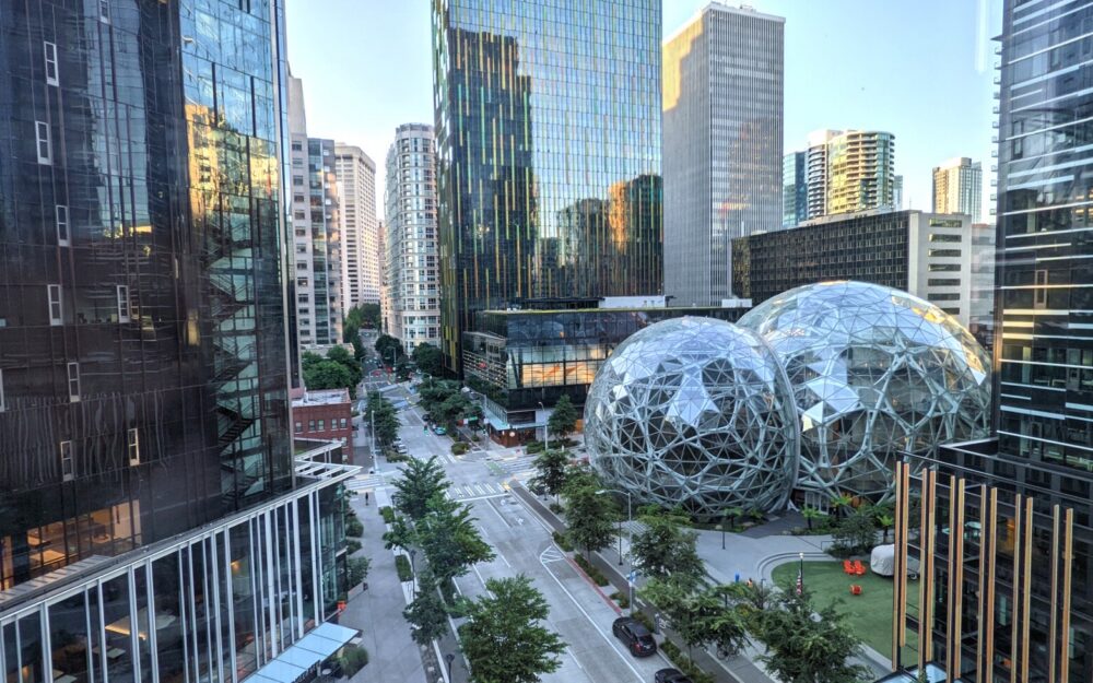 amazon seattle via seattle spheres
