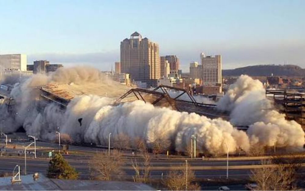 new haven colusium implosion